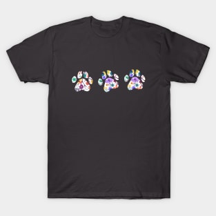 funny dogs feet  , a cute dog & flowers T-Shirt